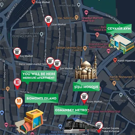 Merkuri Lägenhetshotell Istanbul